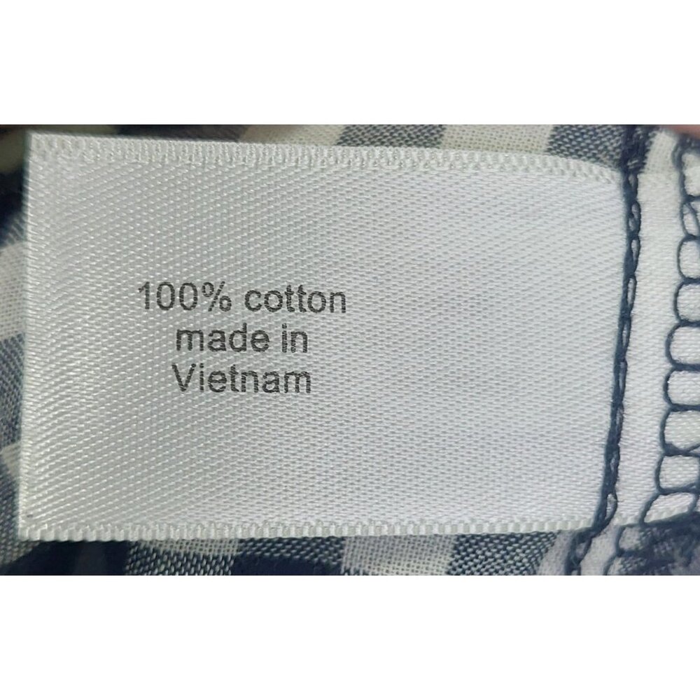 Lane Bryant Womens Blue & White Plaid Button-Up Shirt 24W Long Sleeve Cotton - Picture 10 of 13